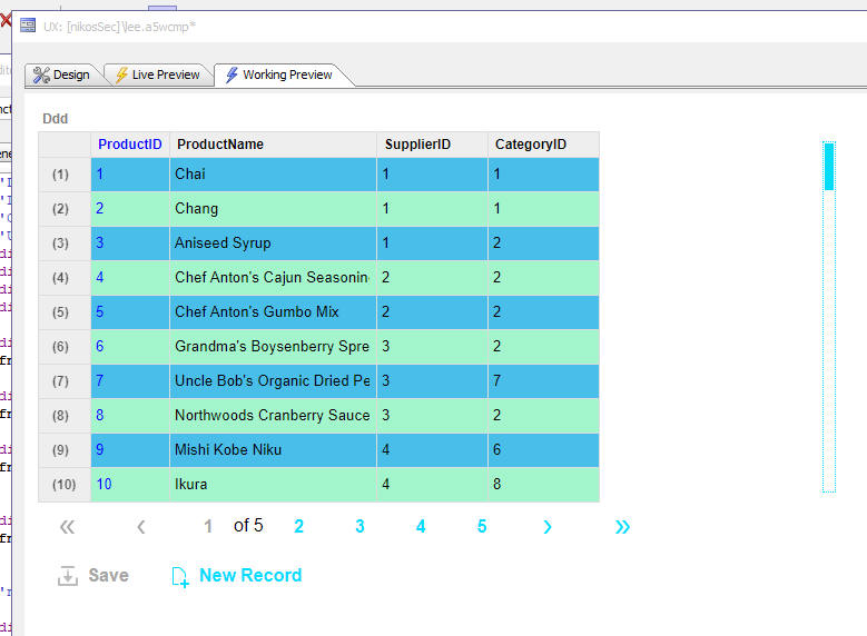 Alternating Row Colors